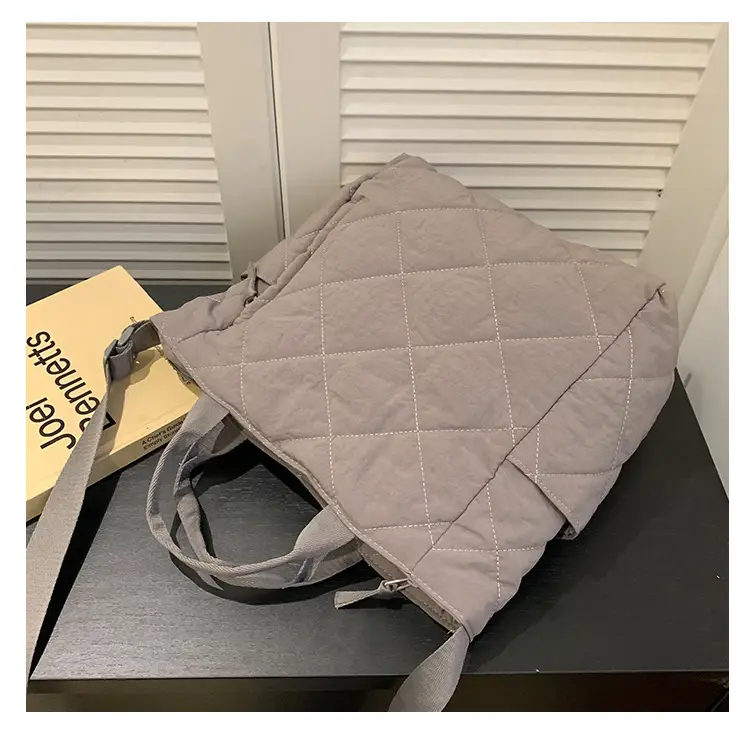 New Autumn Cotton Quilted Tote Bags Multi Color — feature 31