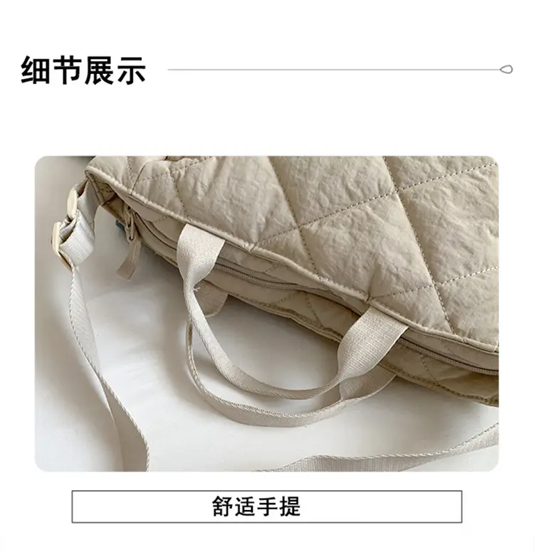 New Autumn Cotton Quilted Tote Bags Multi Color — feature 8