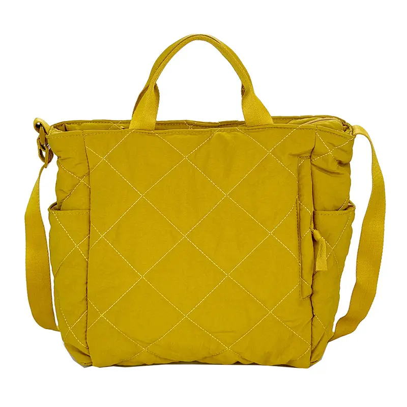New Autumn Cotton Quilted Tote Bags Multi Color - Image 3