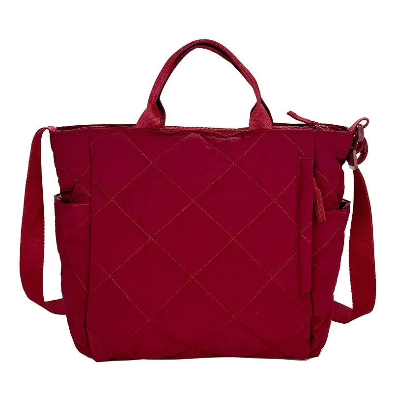 New Autumn Cotton Quilted Tote Bags Multi Color - Image 8