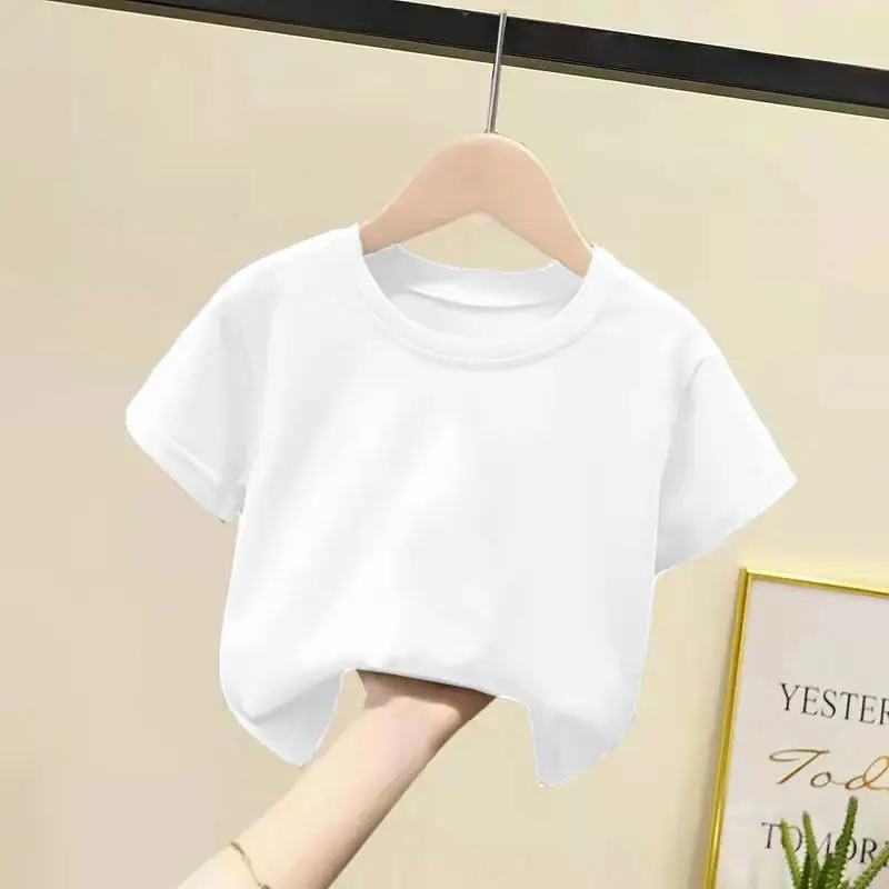2024 Cotton Bear Print T-Shirts for Boys Girls Medium
