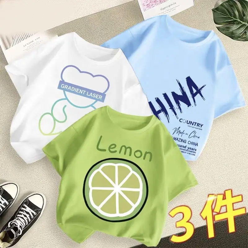 Boys 3Pcs Cool China Graphic T-Shirts - Image 11