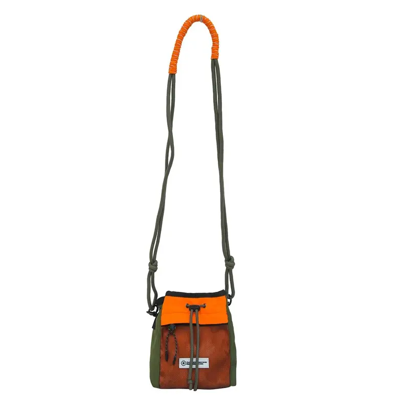 Trendy Drawstring Crossbody Bag for Men Women Small Yellow Black - Image 2
