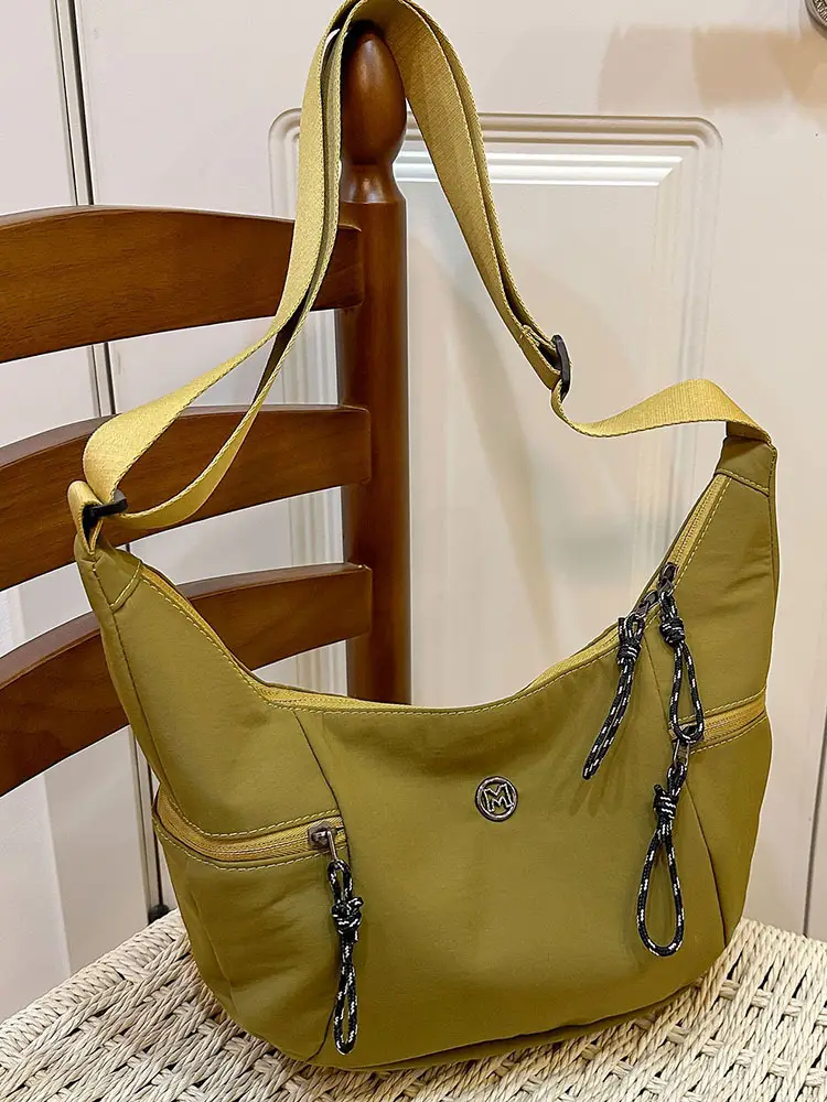 Korean Style Crossbody Bag Women 2025 Summer Beige - Image 7