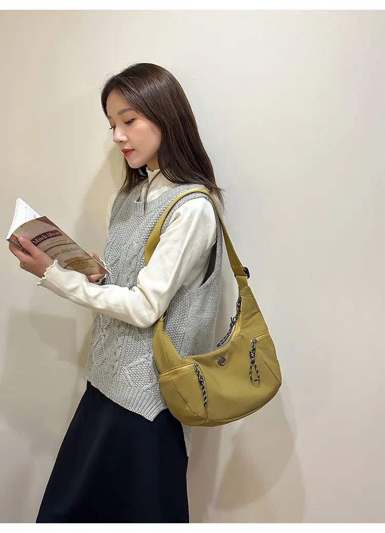 Korean Style Crossbody Bag Women 2025 Summer Beige — feature 15