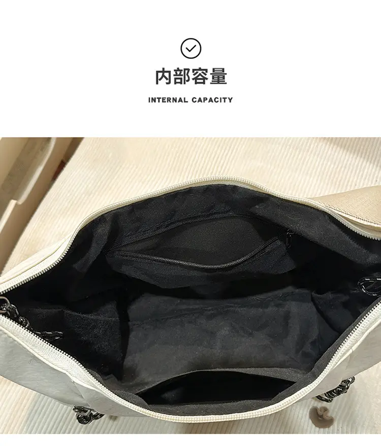 Korean Style Crossbody Bag Women 2025 Summer Beige — feature 5