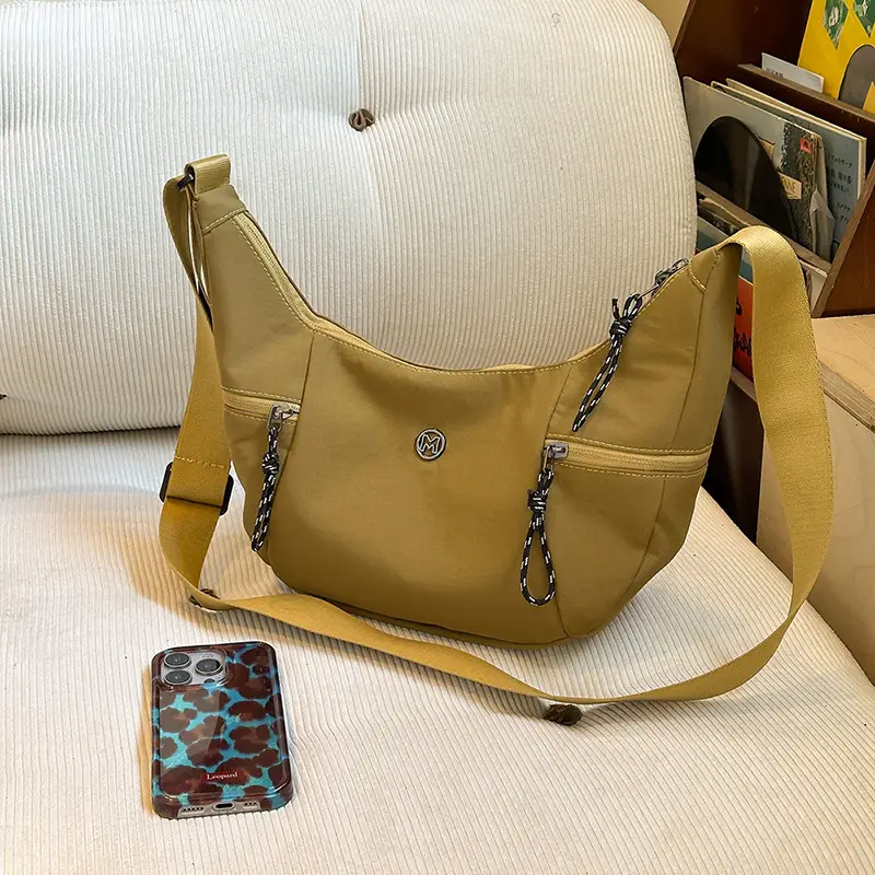 Korean Style Crossbody Bag Women 2025 Summer Beige - Image 4