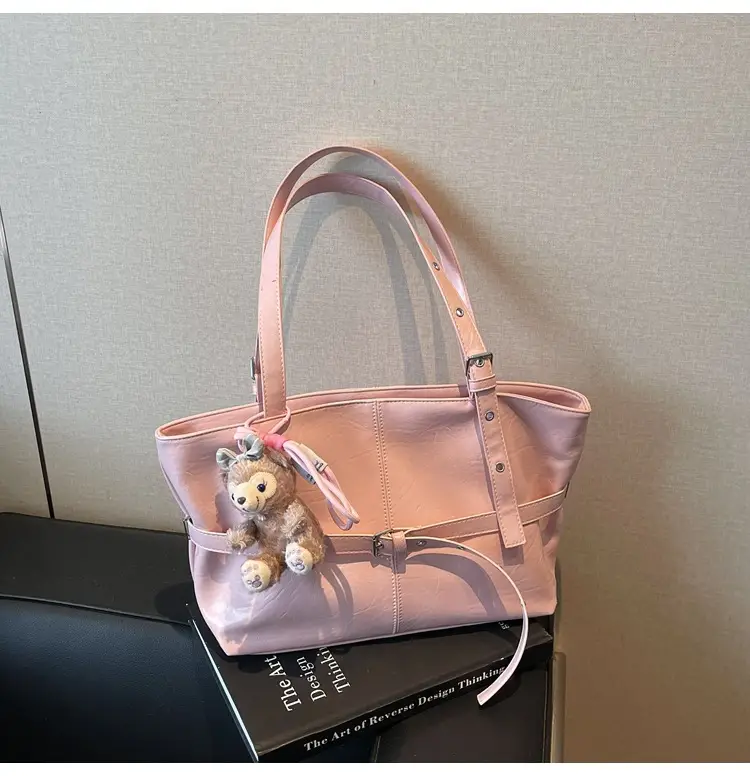 Pink Leather Shoulder Bag for Women 2025 Fashion — feature 30