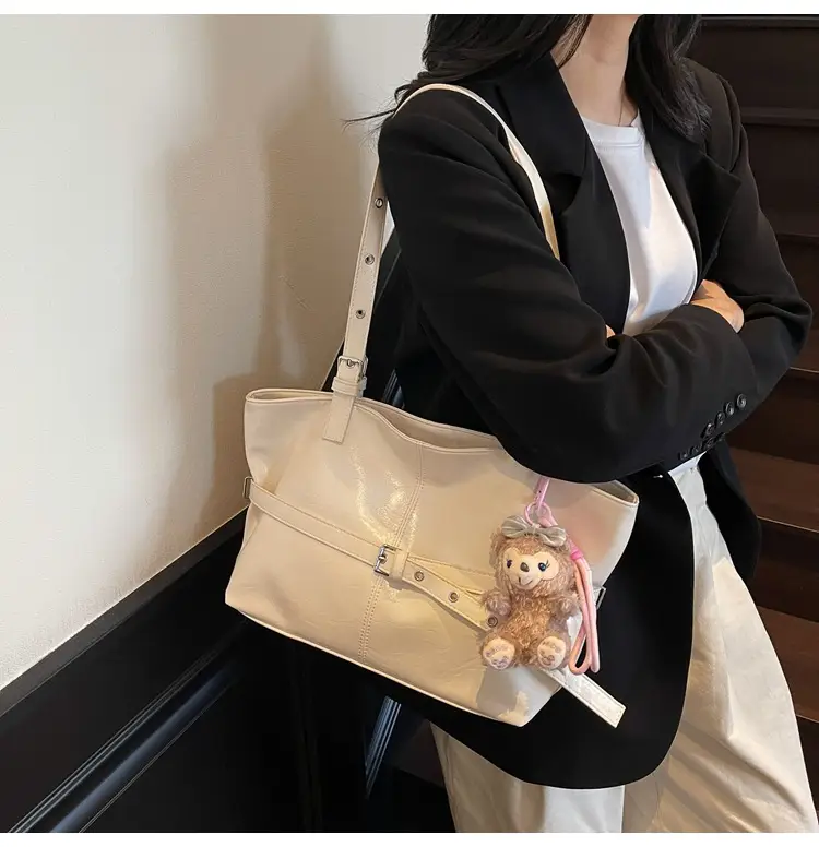 Pink Leather Shoulder Bag for Women 2025 Fashion — feature 9