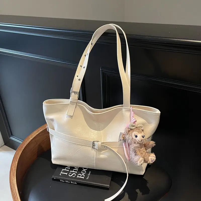Pink Leather Shoulder Bag for Women 2025 Fashion - Image 2