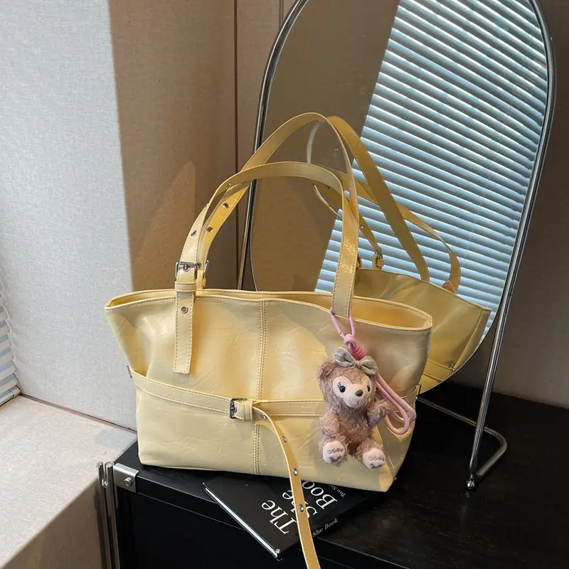 Pink Leather Shoulder Bag for Women 2025 Fashion - Image 4