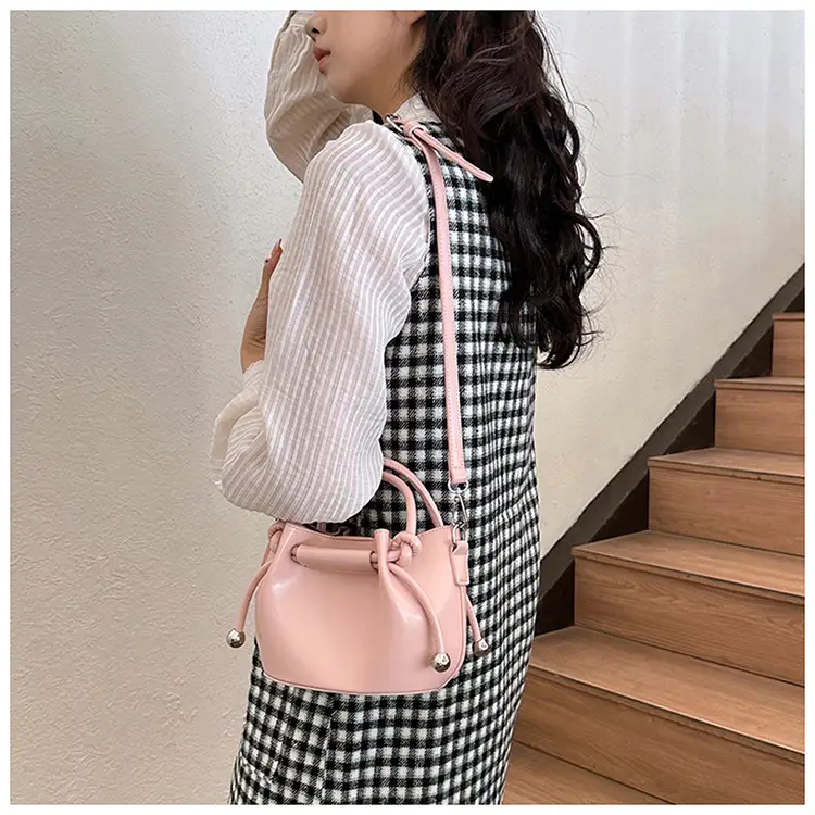 White Pleated Handbag with Crossbody Strap for Women — feature 21