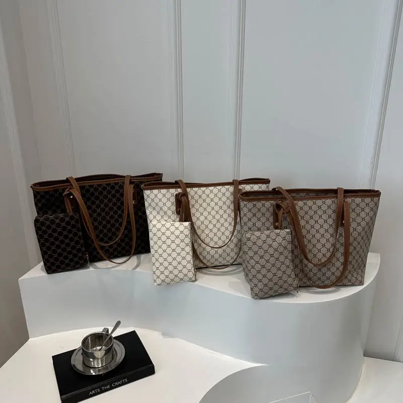 Korean Style Women's 2-Piece Tote & Shoulder Bag Set