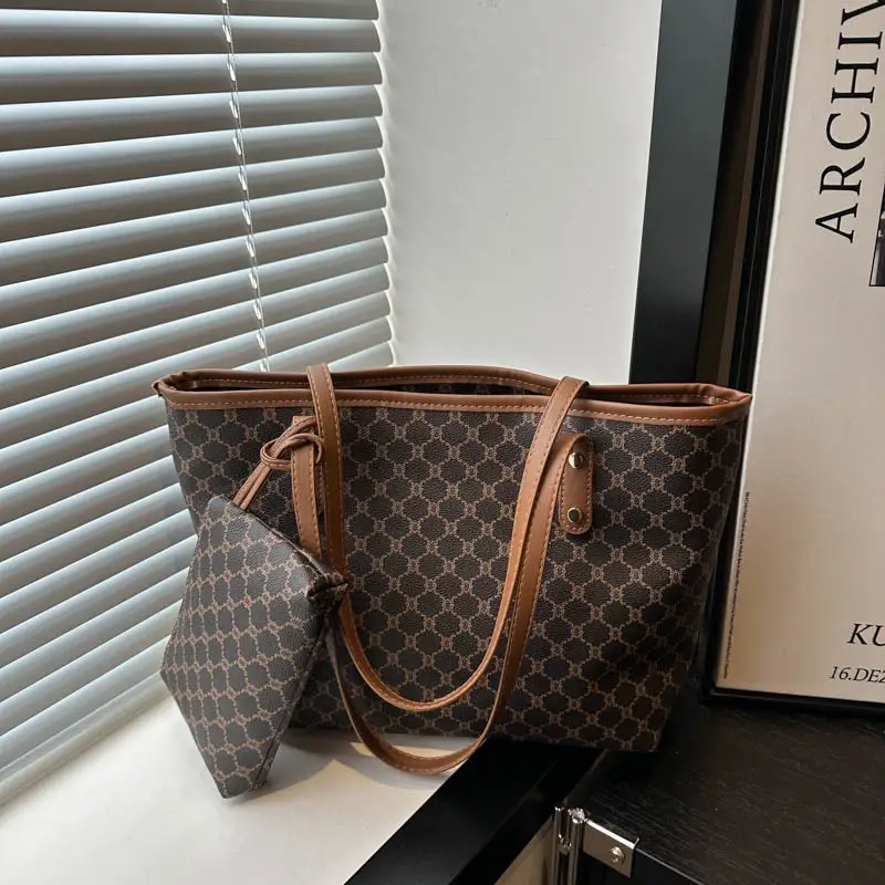 Korean Style Women's 2-Piece Tote & Shoulder Bag Set