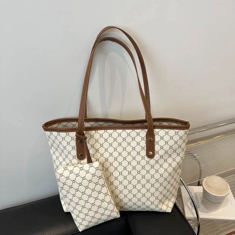 Korean Style Women's 2-Piece Tote & Shoulder Bag Set