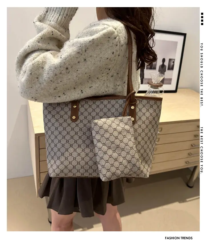 Korean Style Women's 2-Piece Tote & Shoulder Bag Set — feature 1