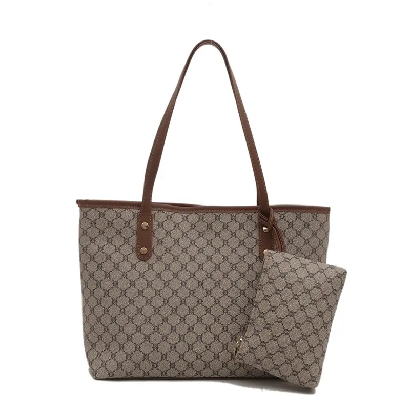 Korean Style Women's 2-Piece Tote & Shoulder Bag Set