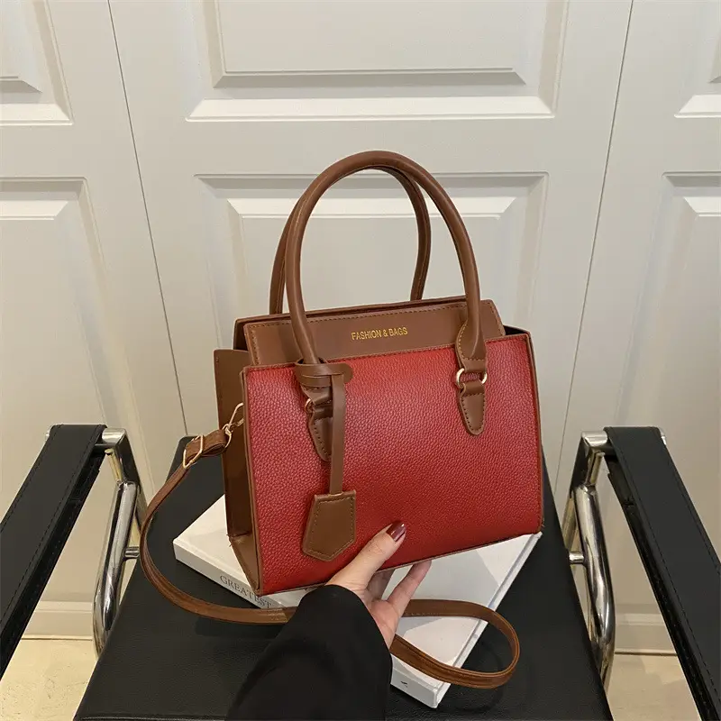 White Brown Textured Shoulder Bag for Women - Image 7