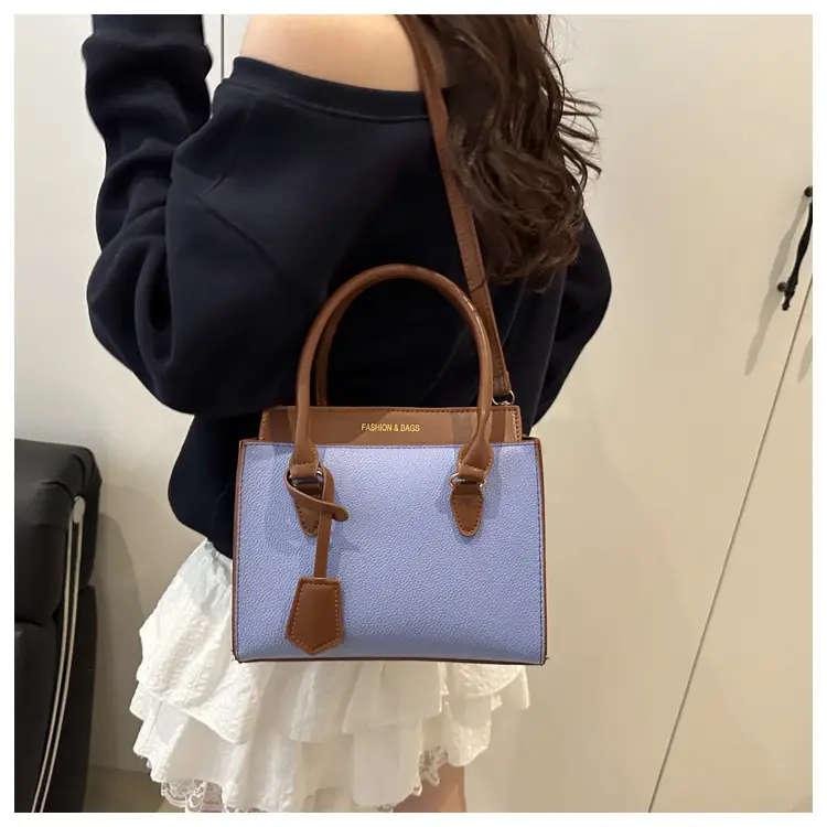 White Brown Textured Shoulder Bag for Women — feature 12