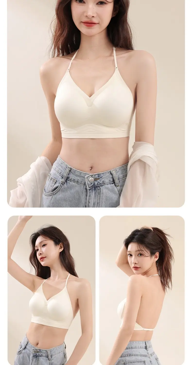 Liquid Foundation, Beautiful Back, Invisible Traceless Jelly Intimates for Women, Non-Transparent Sling, Push-Up Spaghetti Straps Bra — feature 17