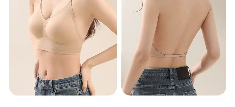 Liquid Foundation, Beautiful Back, Invisible Traceless Jelly Intimates for Women, Non-Transparent Sling, Push-Up Spaghetti Straps Bra — feature 19