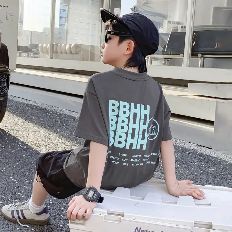 Boys Summer Pure Cotton Loose T-Shirt 2026 - Image 2
