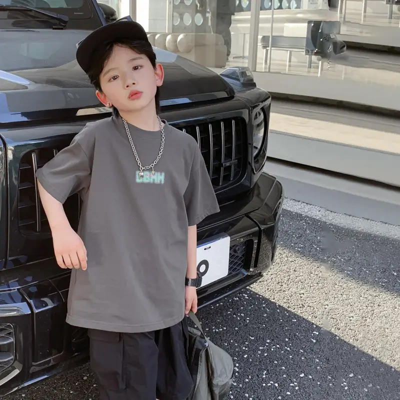 Boys Summer Pure Cotton Loose T-Shirt 2026 - Image 4