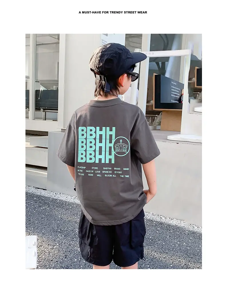 Boys Summer Pure Cotton Loose T-Shirt 2026 — feature 2