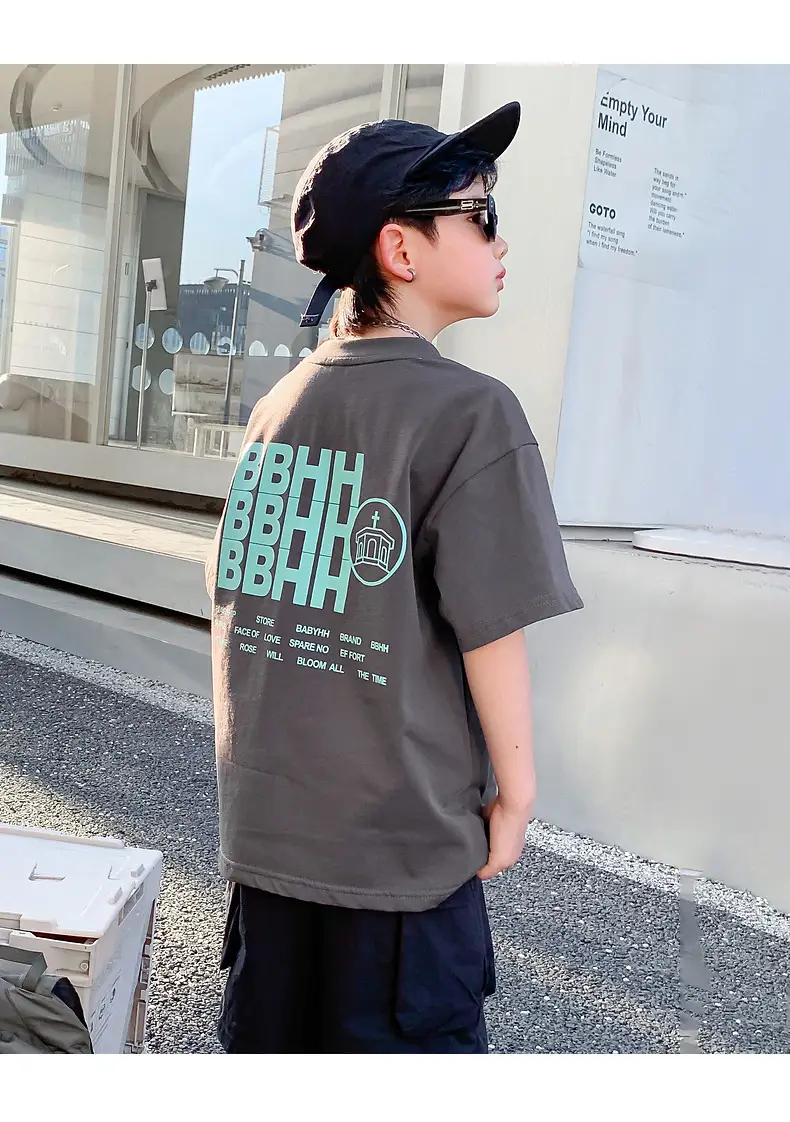 Boys Summer Pure Cotton Loose T-Shirt 2026 — feature 9