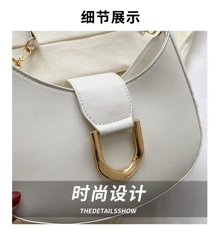 White High-End Women's Chain Shoulder Bag 2025 — feature 3