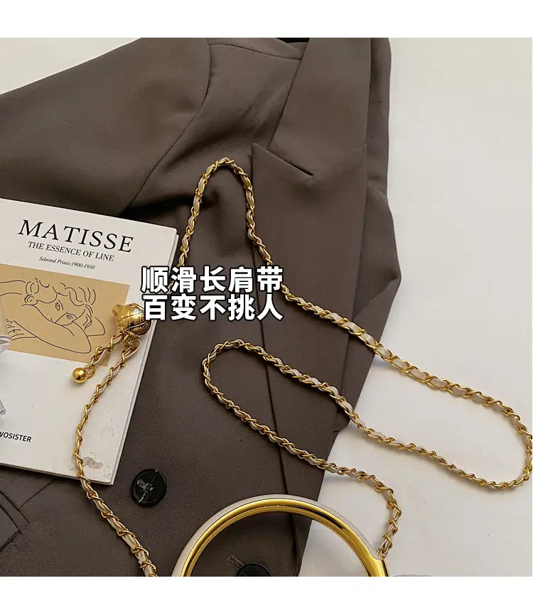 Red Diamond Plaid Chain Shoulder Bag for Women — feature 6