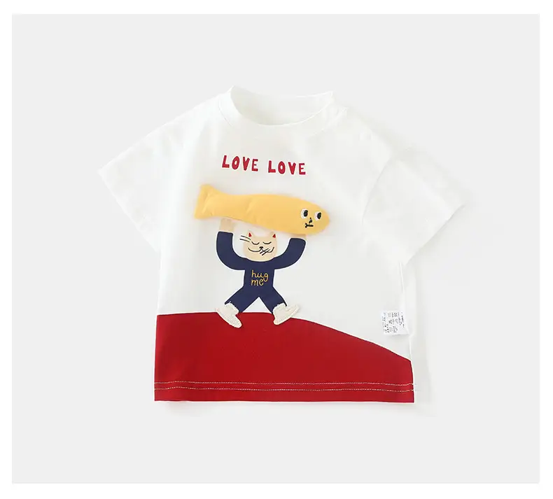 Kids Summer T-Shirt Thin Cotton for Girls Boys — feature 16