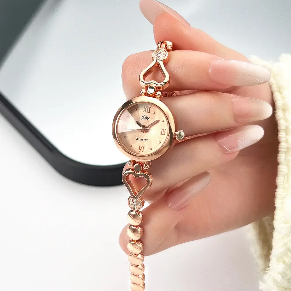 Jingwei Love Bracelet Watch Rose Gold Student Fashion - Image 8