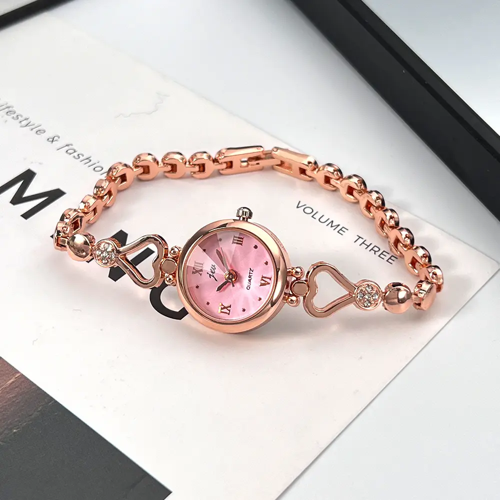 Jingwei Love Bracelet Watch Rose Gold Student Fashion - Image 9