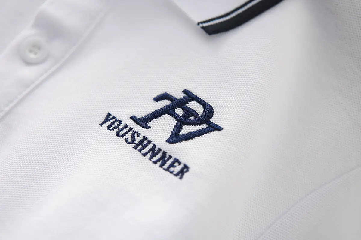 2025 Boys Polo Shirt White Blue Pink Short Sleeve Embroidered — feature 9