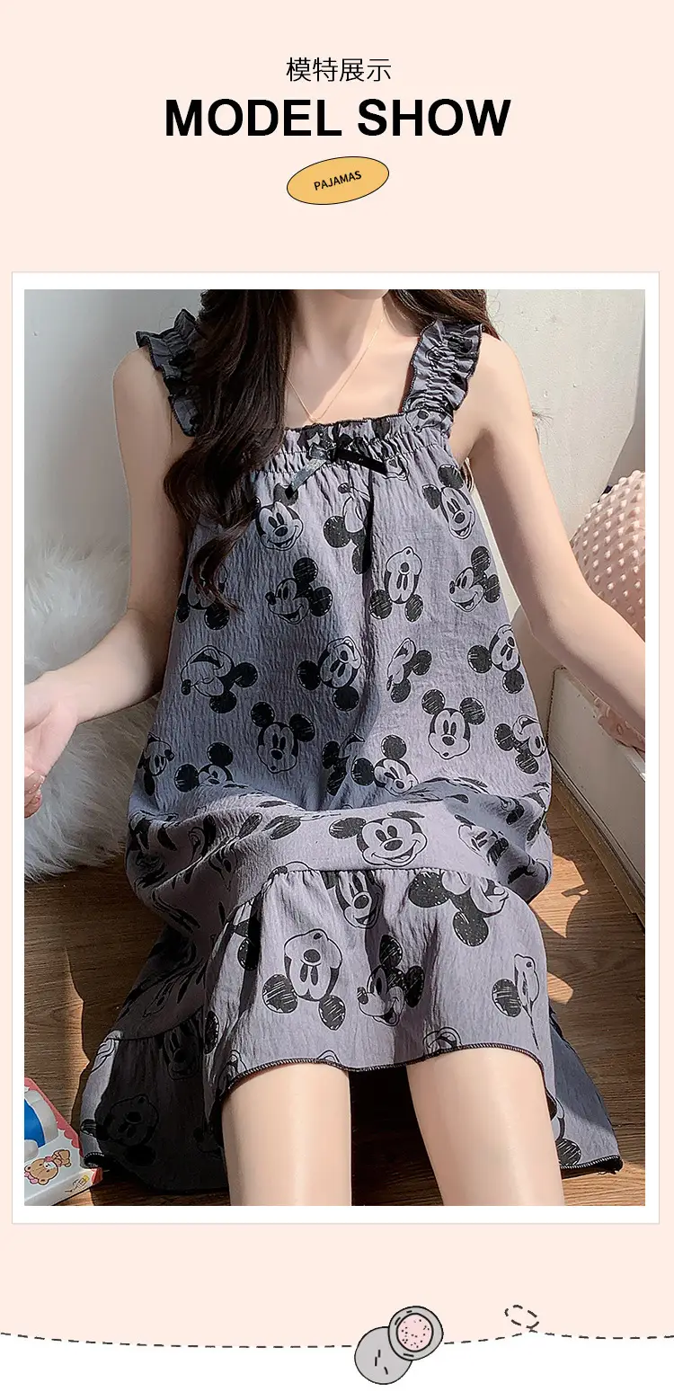 Nightgown for Women Summer Suspender New Style Princess Style Accessible Luxury Pure Desire Sweet Lace with Breast Pad Simple Home Wear 106 — feature 16