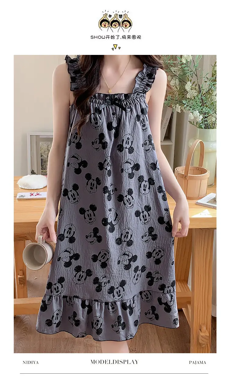Nightgown for Women Summer Suspender New Style Princess Style Accessible Luxury Pure Desire Sweet Lace with Breast Pad Simple Home Wear 106 — feature 17