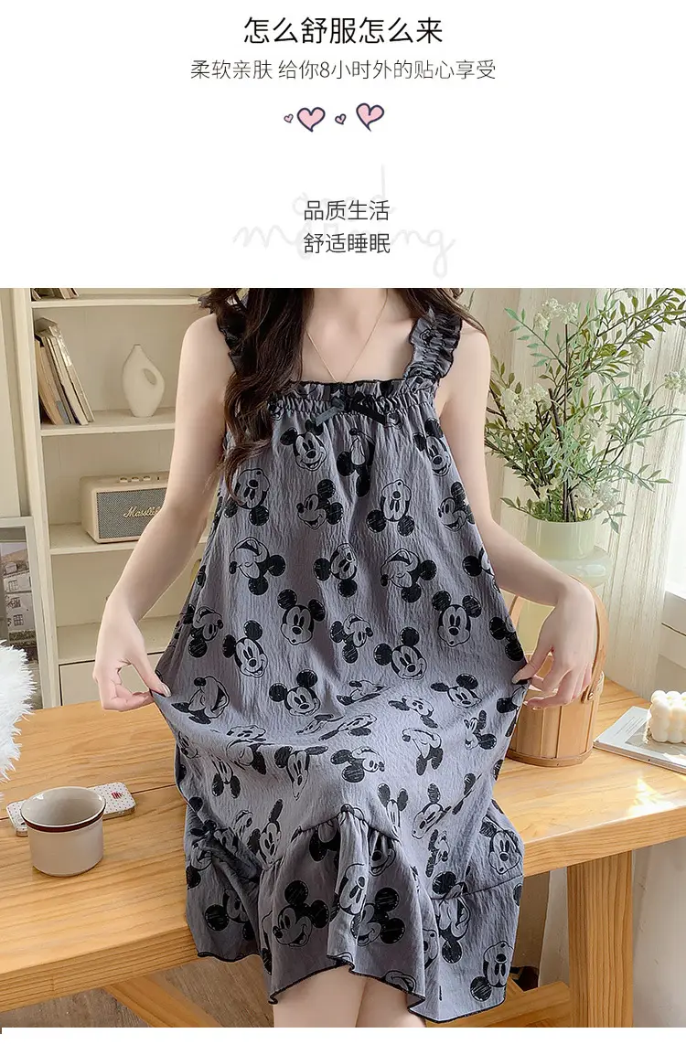 Nightgown for Women Summer Suspender New Style Princess Style Accessible Luxury Pure Desire Sweet Lace with Breast Pad Simple Home Wear 106 — feature 18