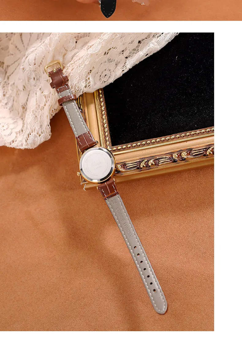 Goldie Women's Quartz Leather Watch with Roman Dial — feature 6
