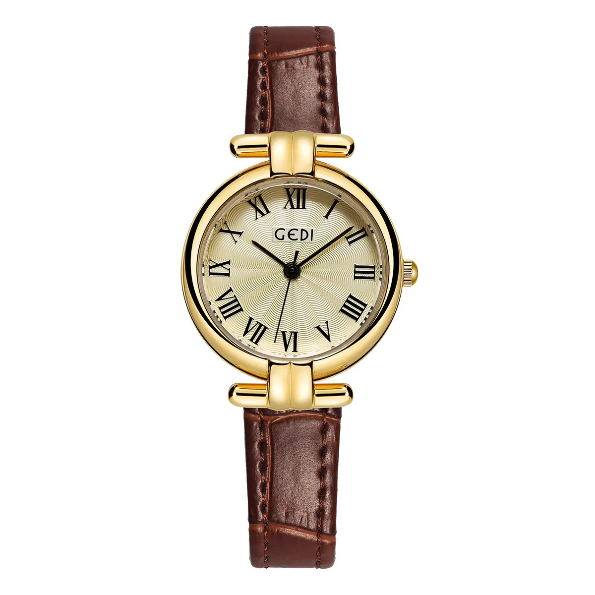 Goldie Women's Quartz Leather Watch with Roman Dial - Image 3