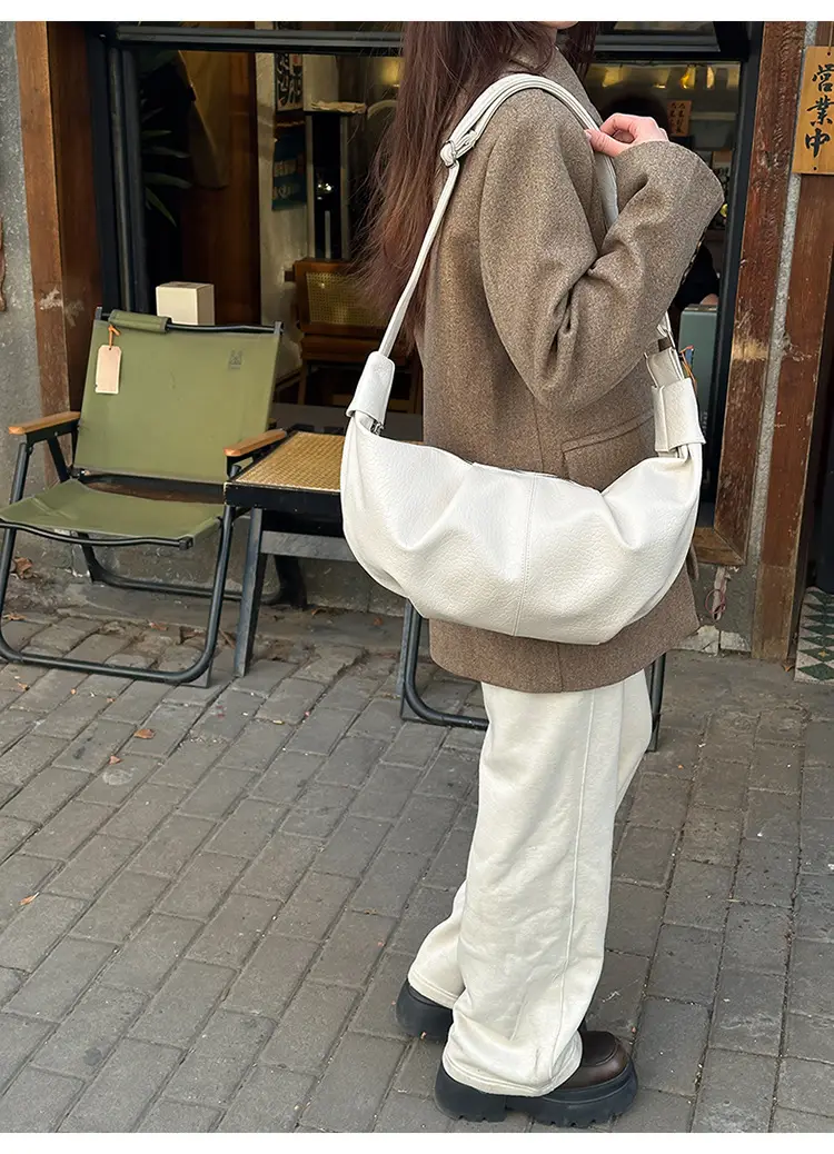 2025 Korean Style Black Pleated Shoulder Bag — feature 20