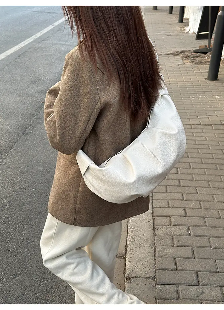 2025 Korean Style Black Pleated Shoulder Bag — feature 24