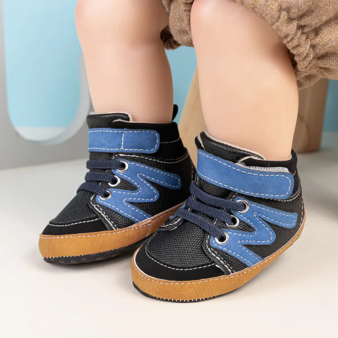 2025 New Baby Boy Casual Shoes High-Top Soft-Soled Baby Shoes Cross-Border 0-1 Years Old Versatile Baby Shoes — feature 4
