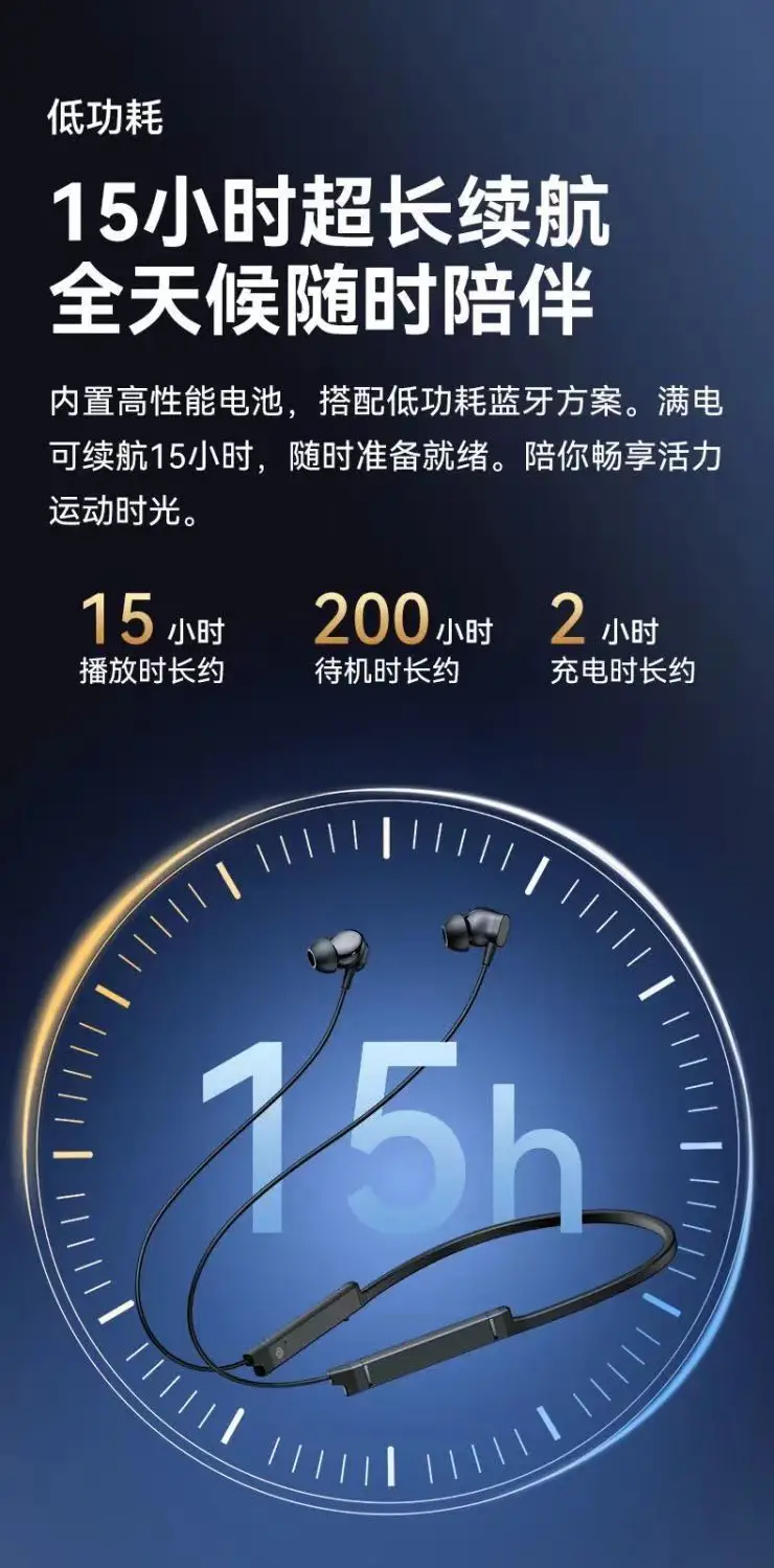 Wireless Bluetooth Headset with HIFI Sound & Long Battery — feature 7