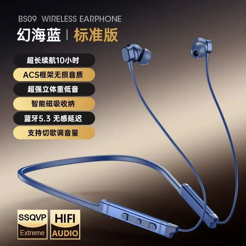 Wireless Bluetooth Headset with HIFI Sound & Long Battery