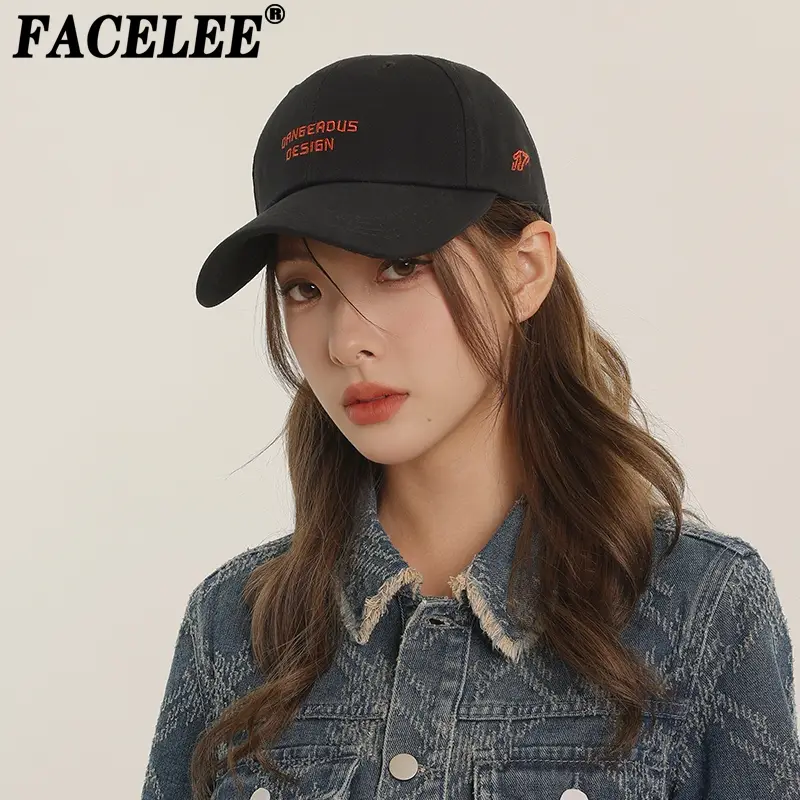Women Japanese Design Cap Raspberry Red Wide Brim - Image 4