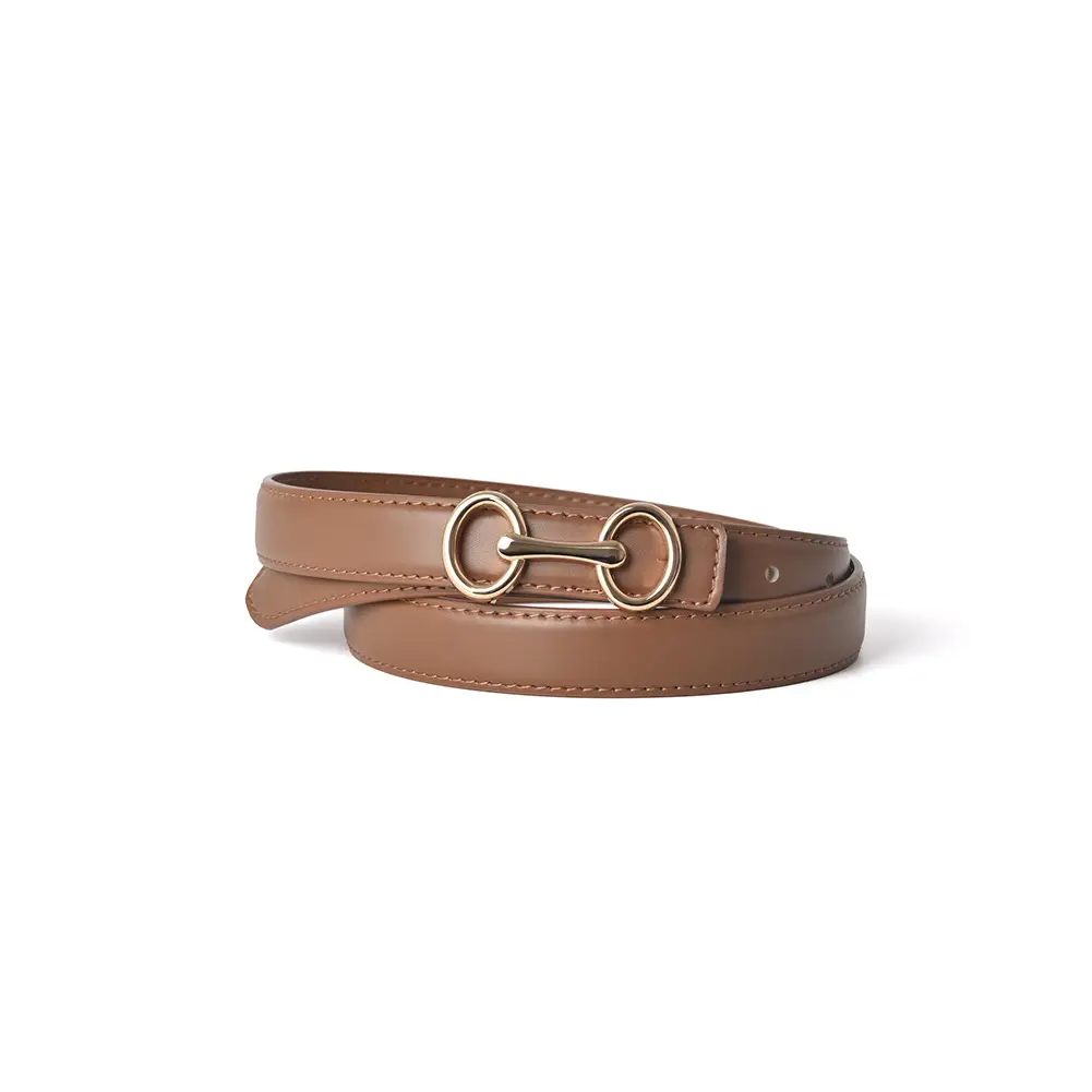 Black Gold Buckle Women's Belt for Suit Pants - Image 10