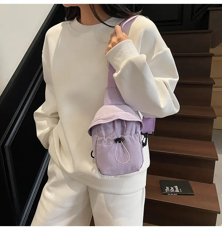 Women Canvas Phone Crossbody Bag Cream New 2025 — feature 15