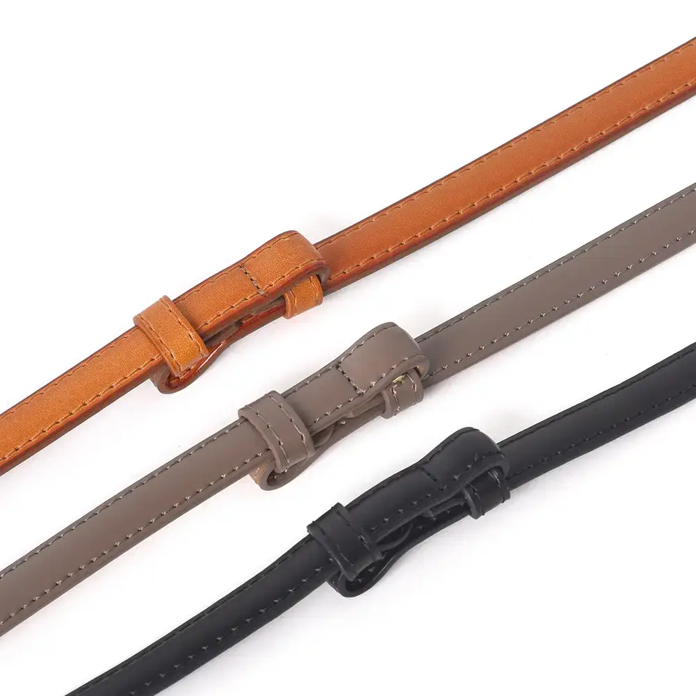 Women's Adjustable Spherical Buckle Belt Brown - Image 5