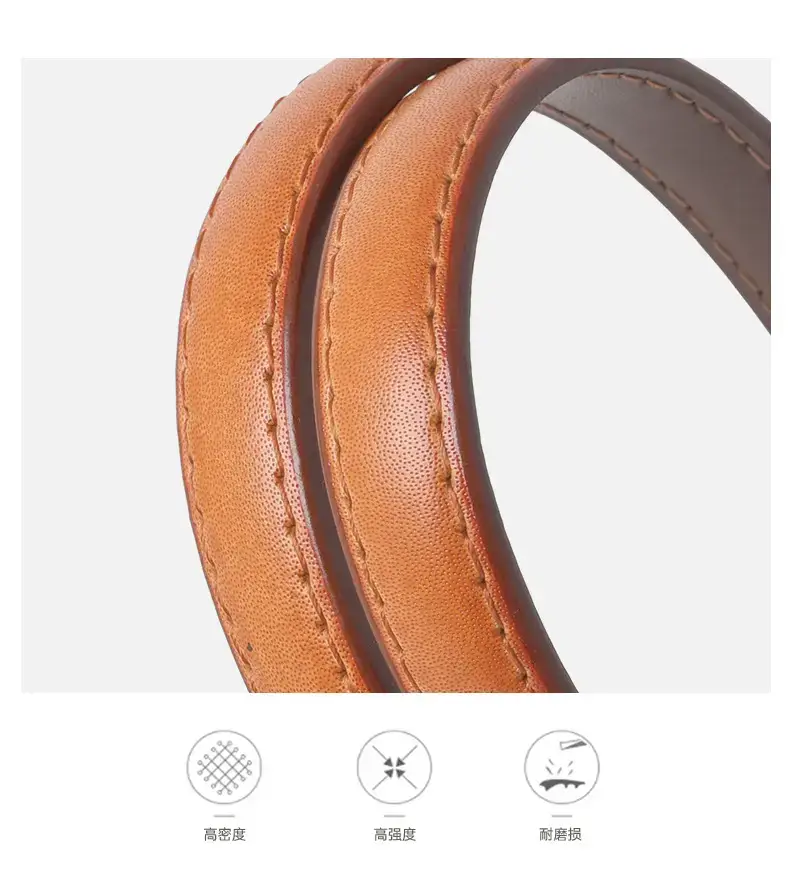 Women's Adjustable Spherical Buckle Belt Brown — feature 5